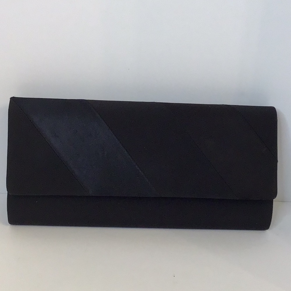 COLORFUL CREATIONS BLACK EVENING CLUTCH PURSE BAG